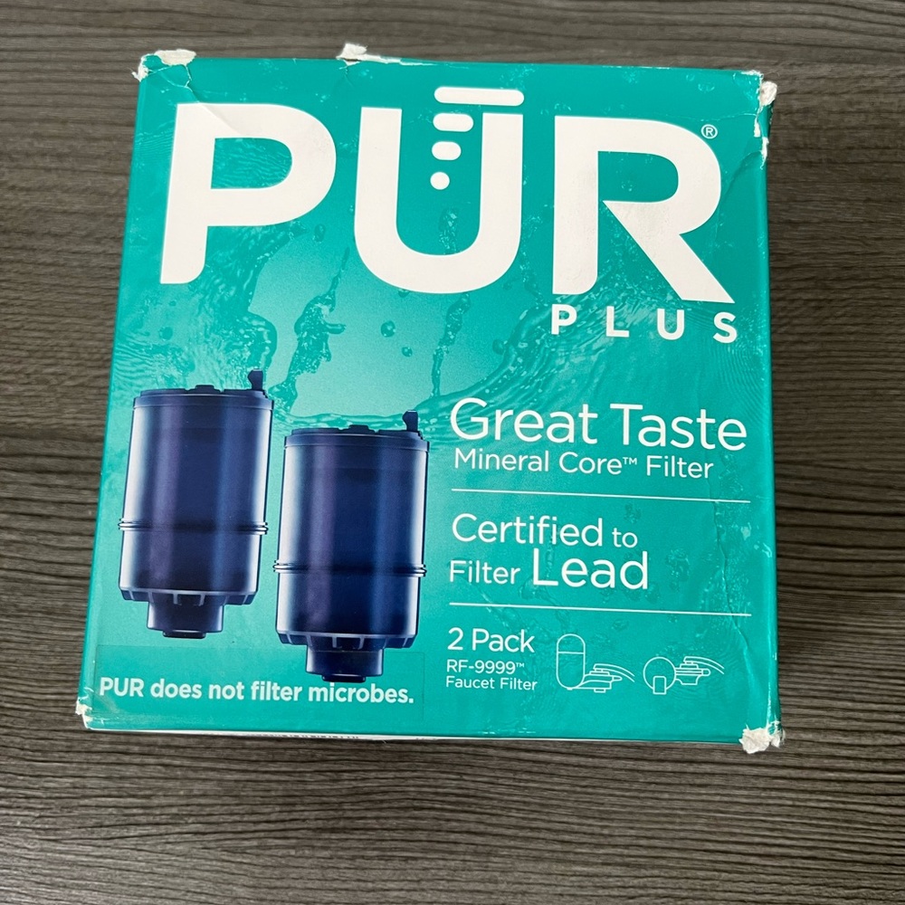 PUR- PLUS Mineral Core Faucet Mount Water Filter Replacement 2 Pack